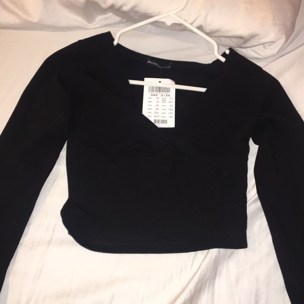 Brand new black long sleeve brandy Melville